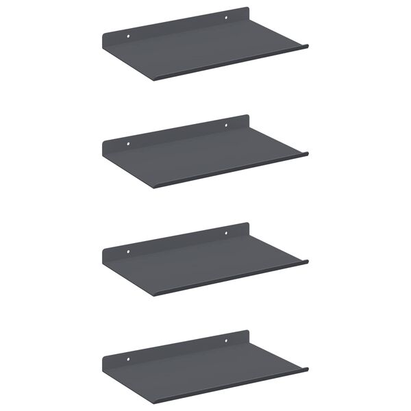vidaXL Flj&oacute;tandi skrifbor&eth; 4 pcs Antras&iacute;t 30 x 18 x 2,5 cm St&aacute;l