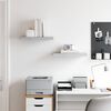 vidaXL Vegghengdar Hillur 2 stk. Steypugr&aacute;ar 50x23x3,8 cm MDF