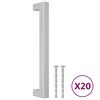 vidaXL Sk&aacute;pur Handf&ouml;ng 20 stk Silfurlitu&eth; 160 mm Ry&eth;fr&iacute;tt st&aacute;l