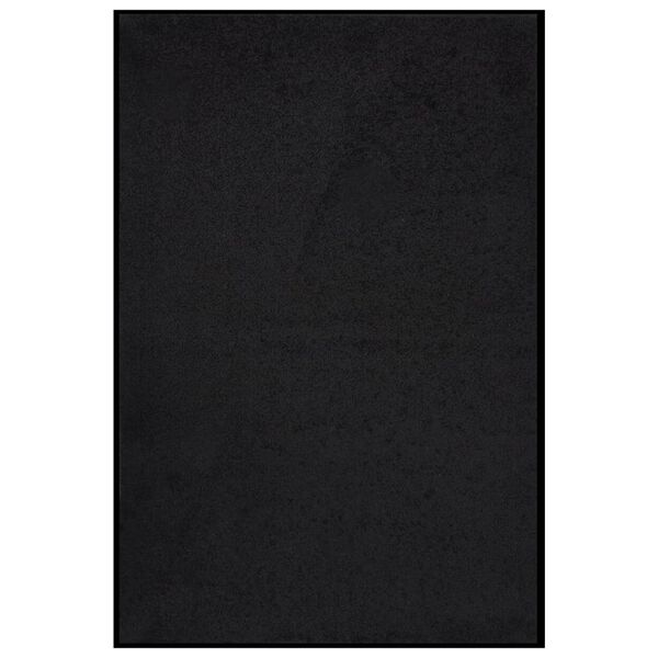 vidaXL Dyramotta Svart 80x120 cm