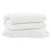 vidaXL R&uacute;mfatasett me&eth; kodda 2 pcs Hv&iacute;tt Microfleece