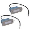 2 LED Innfelld Stigalj&oacute;s 44 x 111 x 56 mm