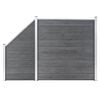 vidaXL WPC Gir&eth;ingarsett 1 Ferningur + 1 Hallandi 273x186 cm Gr&aacute;tt
