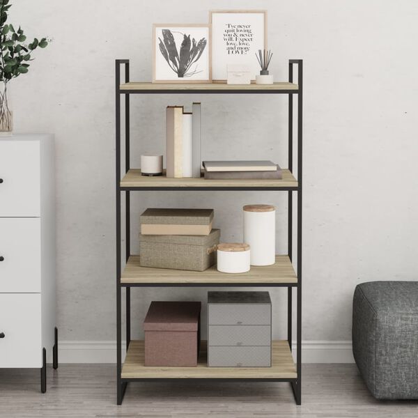 805273 vidaXL Bookshelf Boards 8 pcs Sonoma Oak 60x50x1,5 cm Chipboard