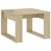 vidaXL Hli&eth;arbor&eth; Sonoma Eikarlitur 50x50x35 cm Samsettur Vi&eth;ur