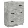 vidaXL Sk&uacute;ffusk&aacute;pur Steinsteypugr&aacute;r 66 x 34,5 x 87 cm Samsettur vi&eth;ur