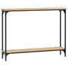 vidaXL Veggbor&eth; Sonoma Eik 100x22,5x75 cm Samsettur Vi&eth;ur