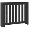 vidaXL Hitarak&aacute;pa Svartur Eik 104 x 20 x 82 cm Samsettur vi&eth;ur