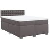 vidaXL H&oacute;lfa&eth; Springr&uacute;m me&eth; D&yacute;nu Gr&aacute;tt 140x190 cm Gervile&eth;ur