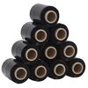 vidaXL teygjufilmur 10 stk Svartar 23 &micro;m 10 cm x 300 m