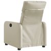 vidaXL Electric Recliner Chair Cream gervi le&eth;ur
