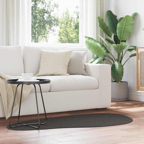 vidaXL Teppi HUARTE Antrasít 80 x 150 cm Pólýester