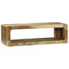 vidaXL Sj&oacute;nvarpssk&aacute;pur Br&uacute;nn 80 x 30 x 25 cm Gegnheill mang&oacute;vi&eth;ur