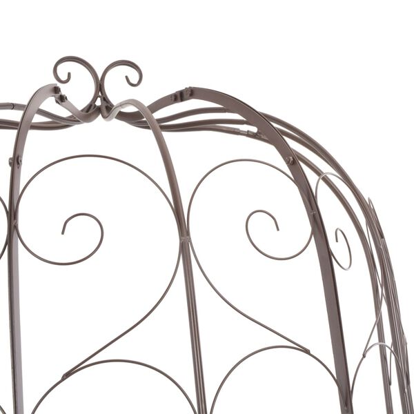 vidaXL Gar&eth;bekkur 95 cm J&aacute;rn Ant&iacute;kbr&uacute;nn