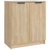 vidaXL Sk&oacute;sk&aacute;pur Sonoma Eikarlitur 59x35x70 cm Samsettur Vi&eth;ur