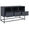 vidaXL Sjónvarpsskápur Reykgrátt 100,5x39x60,5 cm Stál