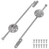 vidaXL Draga Hlj&oacute;&eth;t&aelig;ki M&aacute;lmhnippur 2 pcs Silfur 190 mm J&aacute;rn