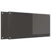 vidaXL Eldh&uacute;sbak 2 pcs D&ouml;kk gr&aacute; 100 x 50 cm hertu&eth; gler