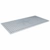 vidaXL Gats Silfur 100 x 50 x 2 cm Heit-dypp galvaniza&eth; m&aacute;lmur