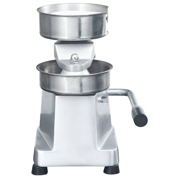 vidaXL Hamborgarapressa með 500 Hamborgarabréfum Ál 10 cm