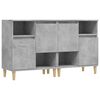 vidaXL Skenkir 2 stk. Steypugr&aacute;r 60x35x70 cm Samsettur Vi&eth;ur