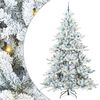 vidaXL Gervi hengdu j&oacute;latr&eacute; me&eth; 300 LED Hv&iacute;tt 240 cm PVC og St&aacute;l