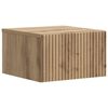 vidaXL Vegghengdur n&aelig;turbor&eth;sk&aacute;pur Handverkseik 33 x 34,5 x 20 cm