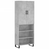 vidaXL H&aacute;r Sk&aacute;pur Steypugr&aacute;r 69,5x34x180 cm Samsettur Vi&eth;ur
