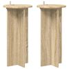 vidaXL Bl&oacute;mastandur 2 pcs Sonoma eikarlitur 29,5 x 29,5 x 60 cm