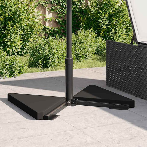 vidaXL Regnhl&iacute;far&thorn;yngdarpl&ouml;tur 2 stk Svartur gran&iacute;t &thorn;r&iacute;hyrningslaga