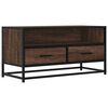 vidaXL Sj&oacute;nvarpssk&aacute;pur Eik 80x34,5x40 cm Samsettur Vi&eth;ur/M&aacute;lmur
