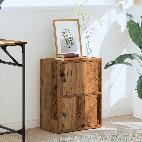 vidaXL Bókaskápur Viðarlitur 40x24x52 cm Samsettur Viður