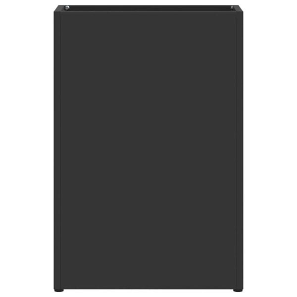 vidaXL Regnhl&iacute;fastendur Svartur 28 x 12 x 41 cm St&aacute;l