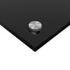 vidaXL Eldh&uacute;s Backsplash Svartur 120 x 50 x 0,6 cm hertu&eth; gler