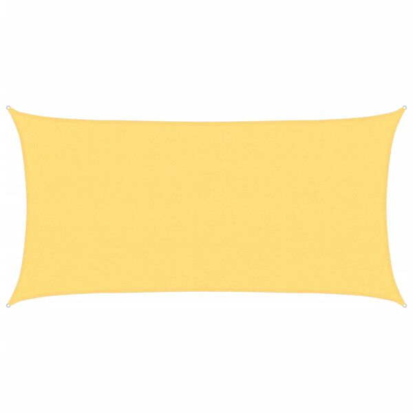 vidaXL S&oacute;lskyggni S&oacute;lsegl HDPE R&eacute;tthyrnt 2 x 4 m Lj&oacute;sbr&uacute;nt