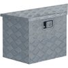 vidaXL &Aacute;lkassi 70x24x42 cm Trap&iacute;sulaga Silfurlita&eth;ur