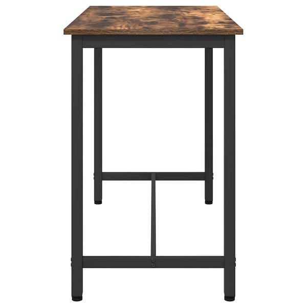 vidaXL bor&eth; Rau&eth;-eik 100 x 50 x 76,5 cm Vinnslutr&eacute; og st&aacute;li