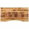 vidaXL Skrifbor&eth;splata m. Sveigju 140x50x2,5 cm Gegnheill Mang&oacute;vi&eth;ur