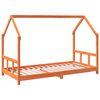vidaXL Barnar&uacute;mgrind Vaxbr&uacute;nn 90x190 cm Gegnheil Fura