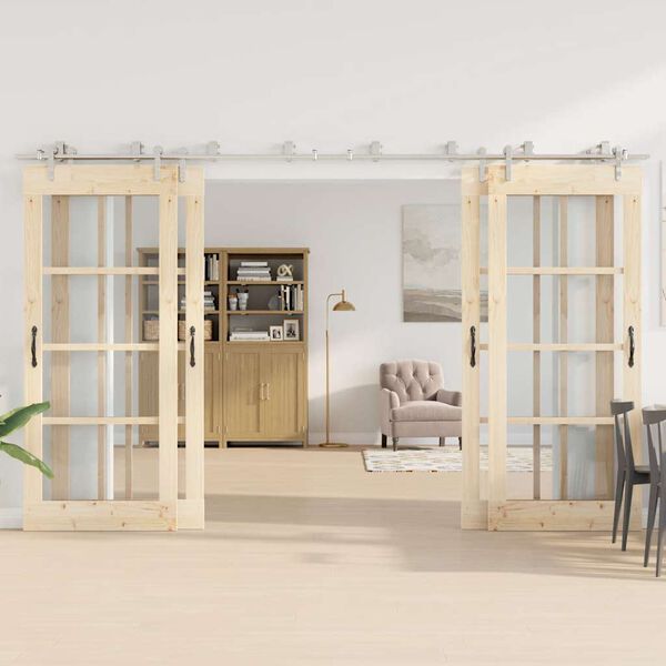 vidaXL Rennihur&eth;arb&uacute;na&eth;arsett 366 cm Ry&eth;fr&iacute;tt st&aacute;l Silfur