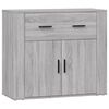 vidaXL Skenkur Gr&aacute;r Sonoma 80x33x70 cm Samsettur Vi&eth;ur