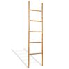 vidaXL Handkl&aelig;&eth;astigi me&eth; 5 Rimlum Bambus 150 cm