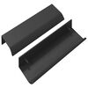vidaXL Handfang 2 pcs Svartur 120 x 39.6 x 17 mm &Aacute;l