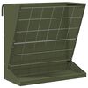 vidaXL Hey feeder Ol&iacute;fugr&aelig;nn 71 x 33 x 70 cm Kaldvalsa&eth; St&aacute;l