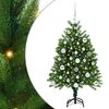 vidaXL J&oacute;latr&eacute; me&eth; 150 LED me&eth; standi Gr&aelig;nn 120 cm PE