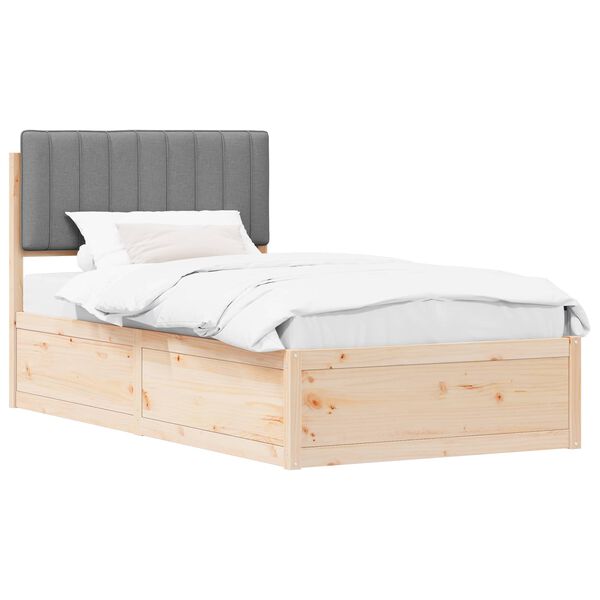 vidaXL R&uacute;mf&oacute;tur me&eth; kl&aelig;&eth;&eth;um h&ouml;f&eth;agafli Lj&oacute;sgr&aacute;r 100 x 200 cm