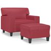 vidaXL Stofust&oacute;ll me&eth; F&oacute;tskemli V&iacute;nrau&eth;ur 60 cm Gervile&eth;ur