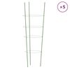 vidaXL Pl&ouml;ntustaurar me&eth; 4 Hringjum 5 stk. 90 cm St&aacute;l