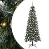 vidaXL Gervi j&oacute;latr&eacute; me&eth; 300 LED Gr&aelig;nn 210 cm PVC, plast og st&aacute;l