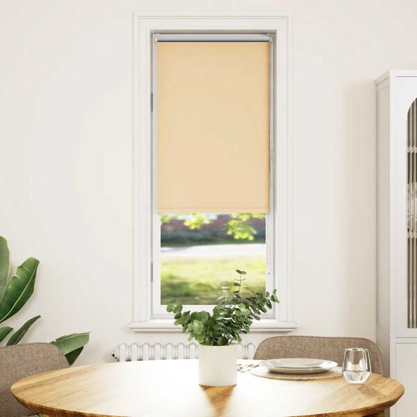vidaXL R&uacute;llugard&iacute;nur Blackout Beige 40x150 cm Efni Breidd 35,7 cm
